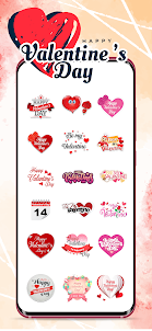 Valentines Day Stickers for WA