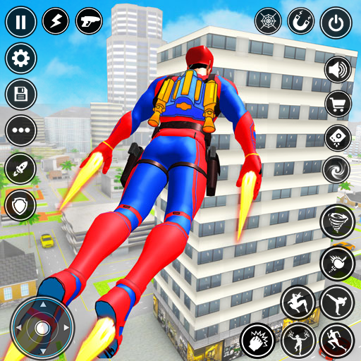 Spider Superhero Rope Hero logo
