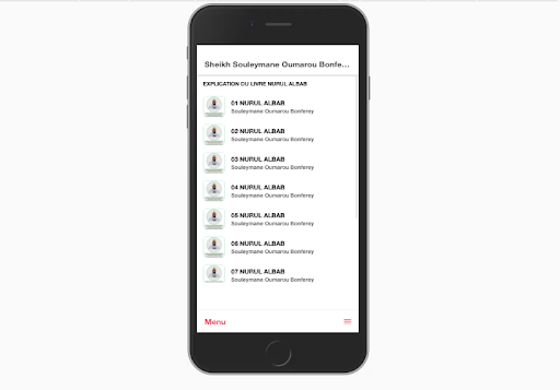Android application Nurul Albab screenshort