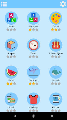 Android application English Learning With Pictures screenshort