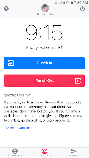 Android application ittendance - Attendance Tracke screenshort