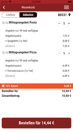 DONATO Pizza Screen 2