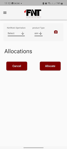 FNT Portal Product Allocation Screen 2
