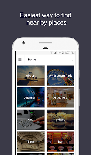 Android application Places Around Me screenshort
