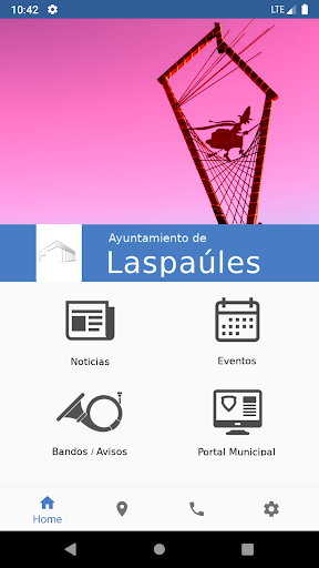 Android application Ayuntamiento de Laspaúles screenshort