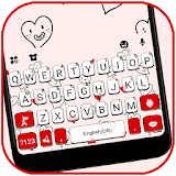 Hearts Doodles Keyboard Theme icon