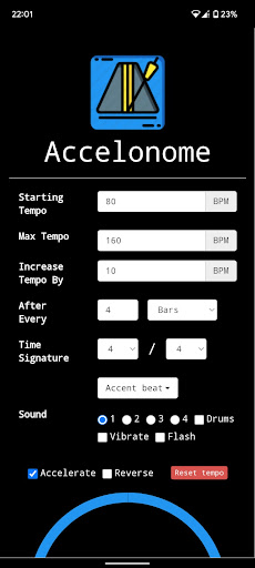 Android application Accelonome - Metronome screenshort