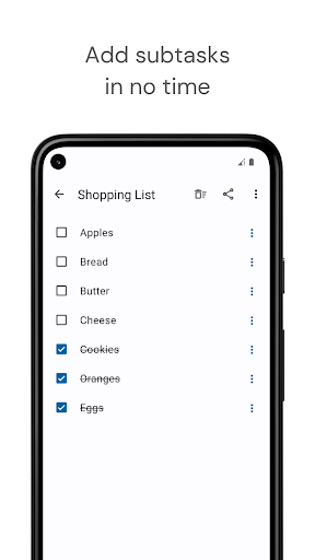 Daily - To Do and Grocery List Screen 2