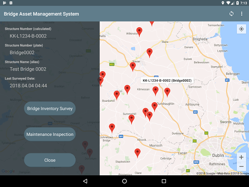 Bridge Asset Management System Screen 3
