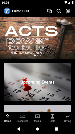 Android application Fulton Bible Baptist Church screenshort