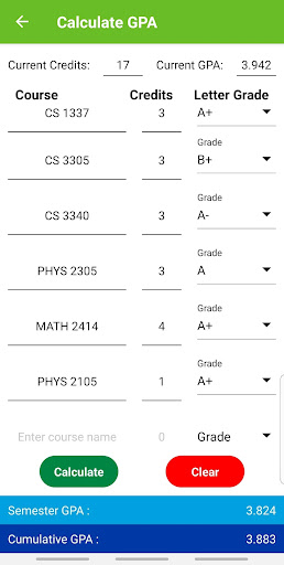 College GPA Calculator Screenshot 3 - AppWisp.com