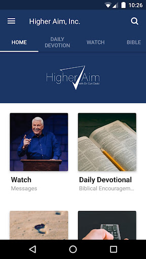 Android application Higher Aim with Dr. Curt Dodd screenshort