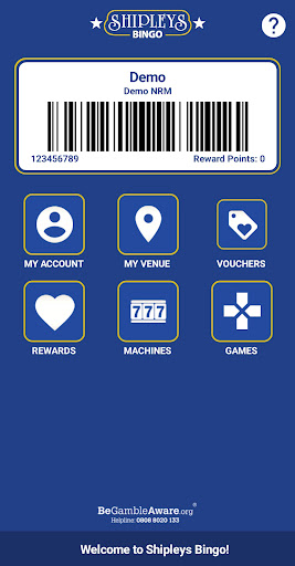 Android application Shipleys Bingo screenshort