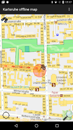Karlsruhe offline map Screen 2