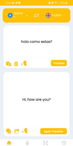 Language translator Screen 3