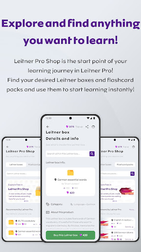 Leitner Pro: Learn like a Pro Screen 2