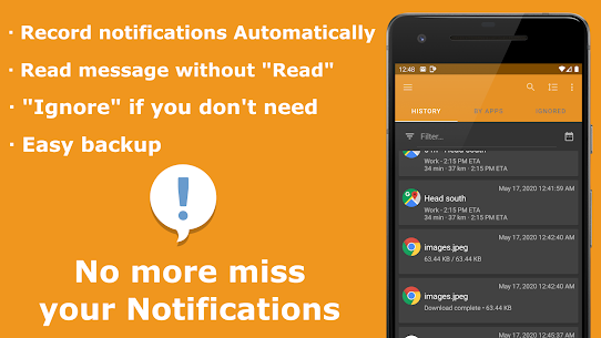 Past Notifications MOD APK (Pro Unlocked) Download 1