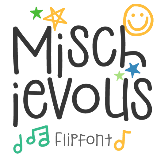 Egg9Mischievous™ Latin Flipfon logo