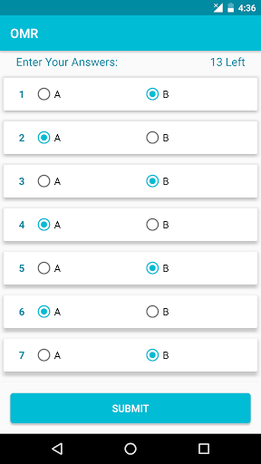 OMR Screen 2