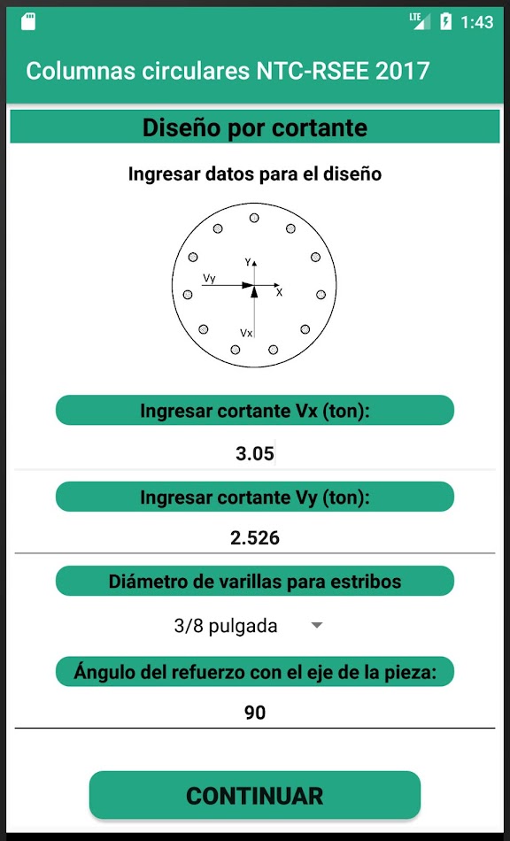 #2. Columnas circulares NTC - 2021 (Android) By: Ingeniería Civil México
