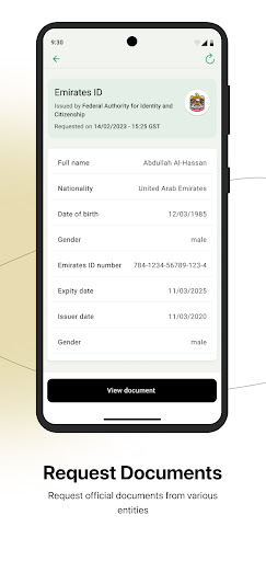Screenshot of UAE PASS