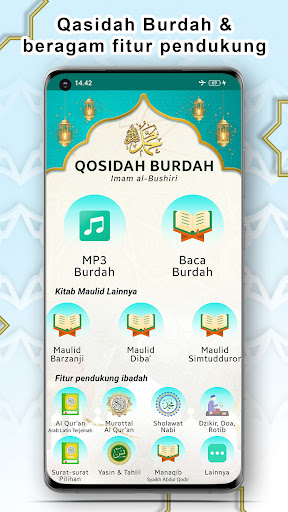 Android application Qasidah Burdah Lengkap + MP3 screenshort