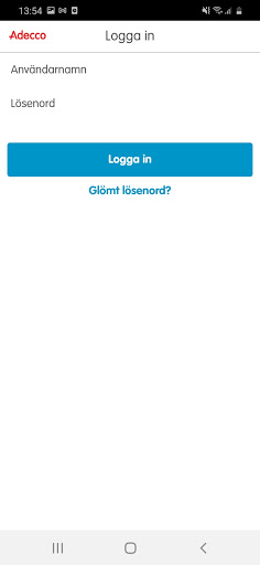Android application AdeccoTime screenshort