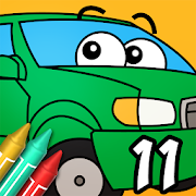 Coloring Book 11: Trucks and T app icon