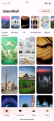 Android application IslamWall - Islamic Wallpapers screenshort