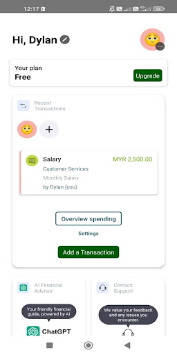 Android application Proper Money screenshort