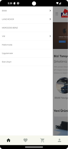 Android application Mert Oto Elektronik screenshort
