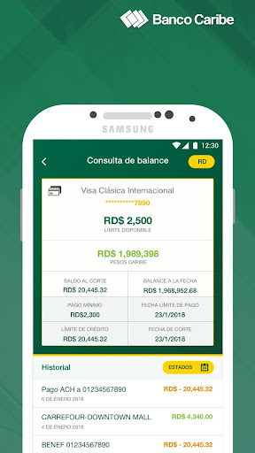 Banco Caribe Screen 3