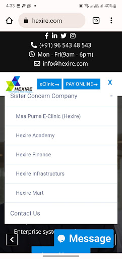 HEXIRE INFORMATICS PVT. LTD. Screen 3