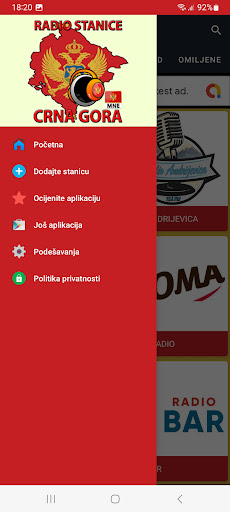 Android application Radio Crna Gora screenshort