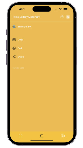 Terre dItaly Merchant Screen 2