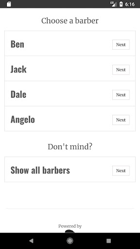 Alter Ego Barber Shop Screen 2