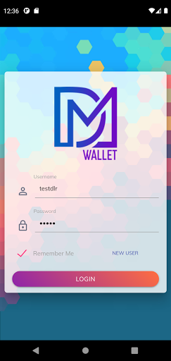 Android application DM Wallet screenshort