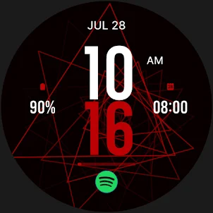 Red Triangle Watch Face