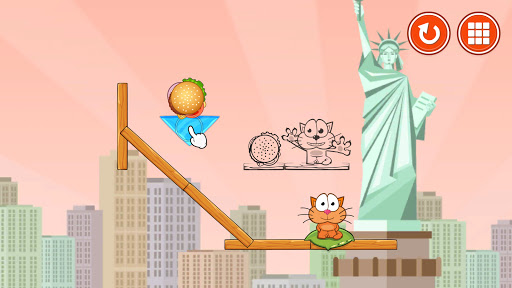 Hungry cat: physics puzzle game  screenshots 1