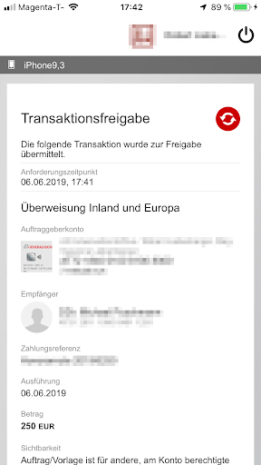 Android application Generali Bank smartID screenshort