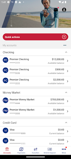 Android application Vectra Mobile Banking screenshort