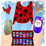 Dress up and Nail Games - Christmas Style icon