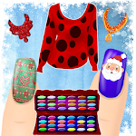 Dress up and Nail Games - Christmas Style Apk