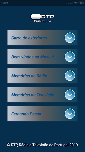 Android application RTP Museu Realidade Aumentada screenshort