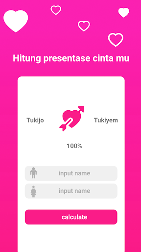 Kalkulator Cinta Screen 3