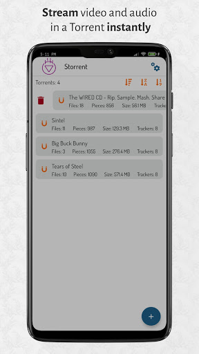 Android application Storrent - Torrent Streamer & screenshort