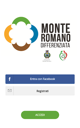 Android application Monte Romano Differenziata screenshort
