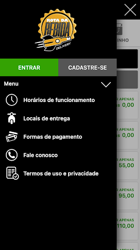 Android application Rota da Bebida screenshort