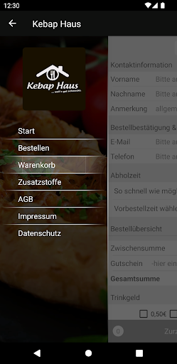 Android application Kebap Haus screenshort