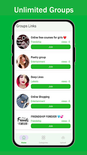 Groups Links Join Social Group Screen 2